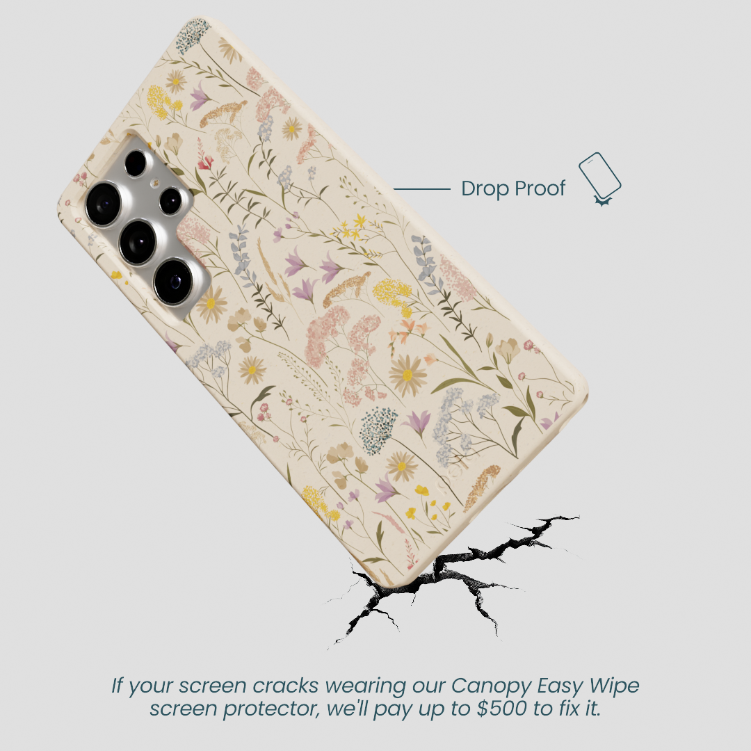 Seashell Dusty Petals Samsung Galaxy S25 Ultra Case