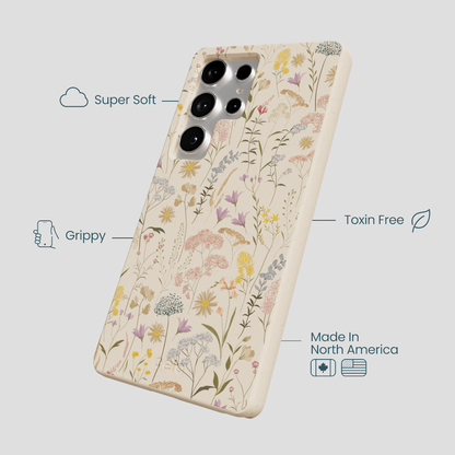 Seashell Dusty Petals Samsung Galaxy S25 Ultra Case