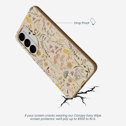 Seashell Dusty Petals Samsung Galaxy S26 Case