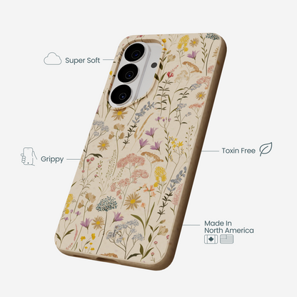 Seashell Dusty Petals Samsung Galaxy S26 Case