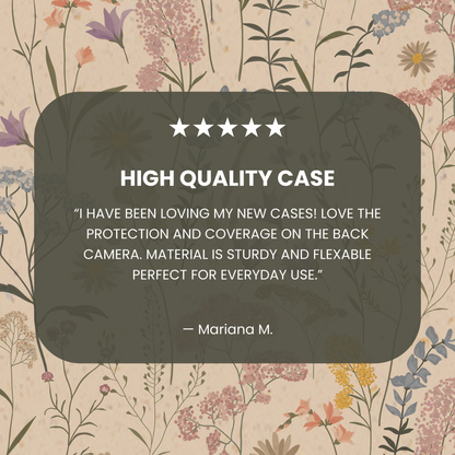 Seashell Dusty Petals iPhone 17 Pro Case