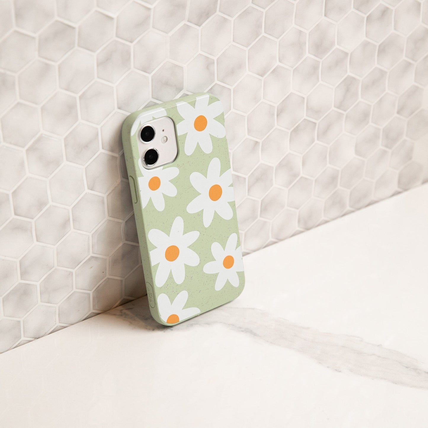 Sage Green Daisy iPhone 17 Pro Max Case