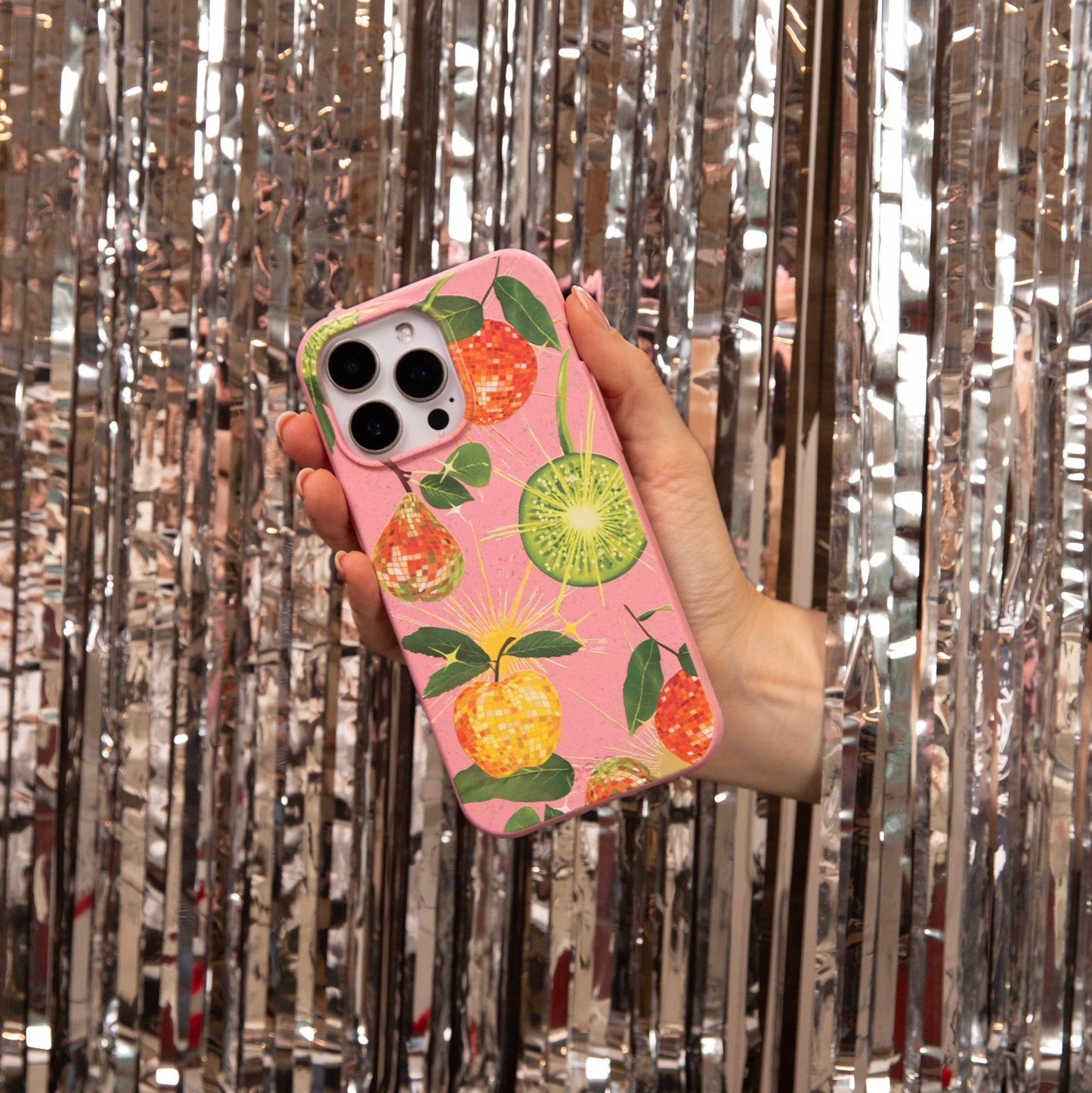 Bubblegum Pink Disco Fruity iPhone 16e/17e Case