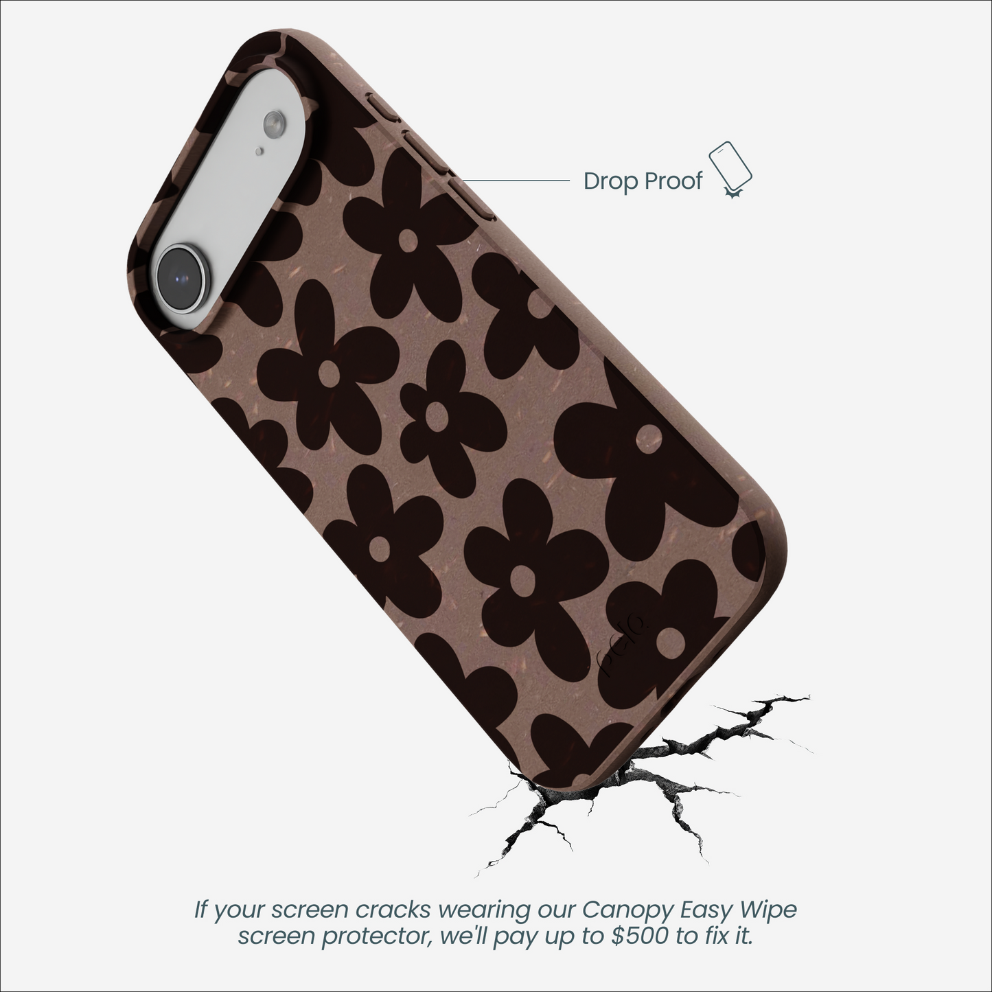 Chocolate Brown Earthy Blooms iPhone Air Case