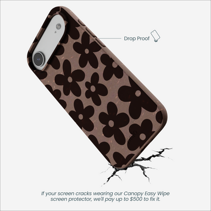 Chocolate Brown Earthy Blooms iPhone Air Case