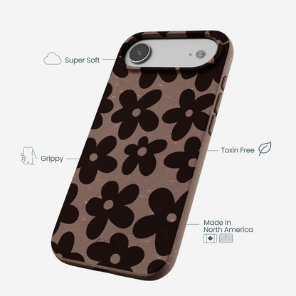 Chocolate Brown Earthy Blooms iPhone Air Case