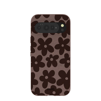 Chocolate Brown Earthy Blooms Google Pixel 10 Pro XL Case