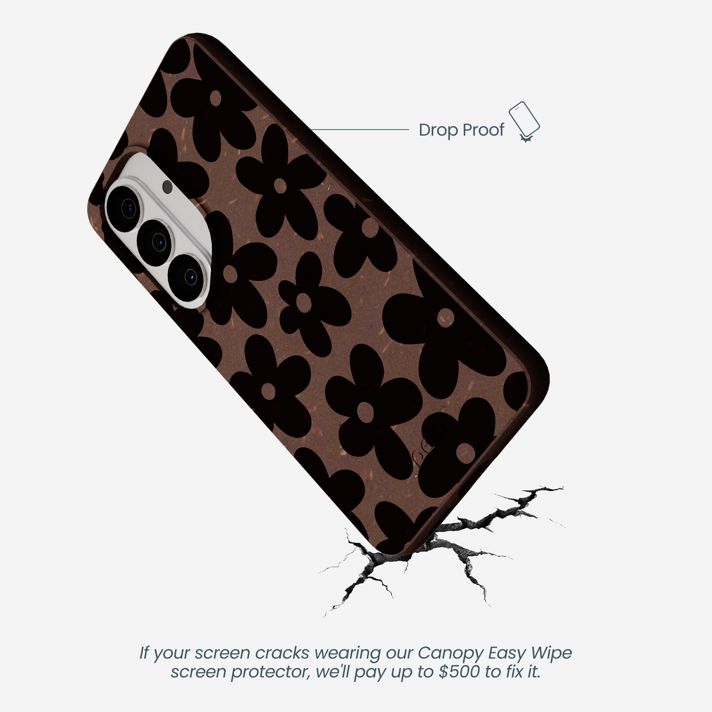 Chocolate Brown Earthy Blooms Samsung Galaxy S26 Case