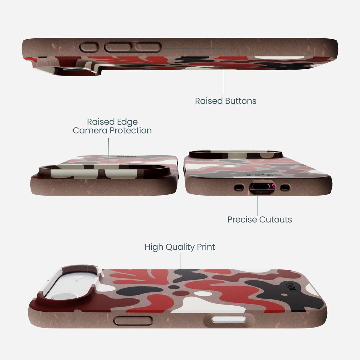 Chocolate Brown Earthy Curves iPhone Air Case