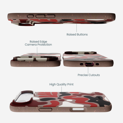 Chocolate Brown Earthy Curves iPhone Air Case
