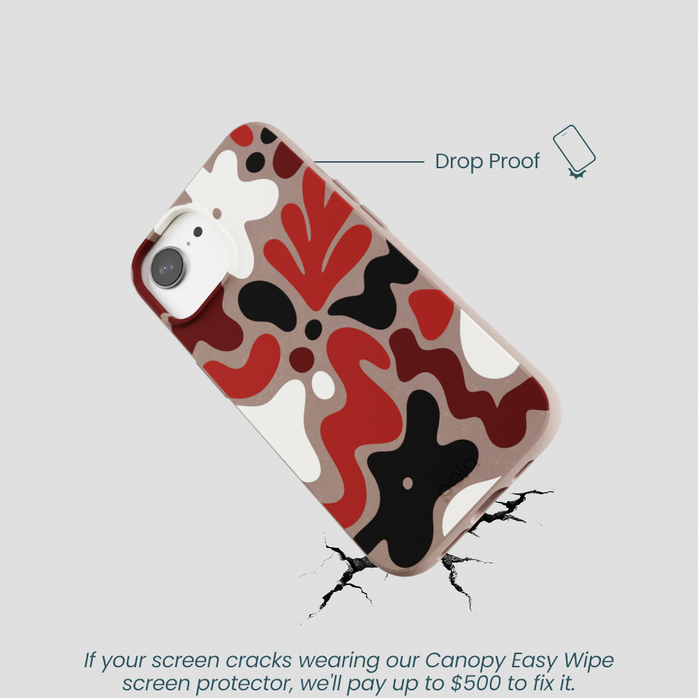Chocolate Brown Earthy Curves iPhone 16e/17e Case