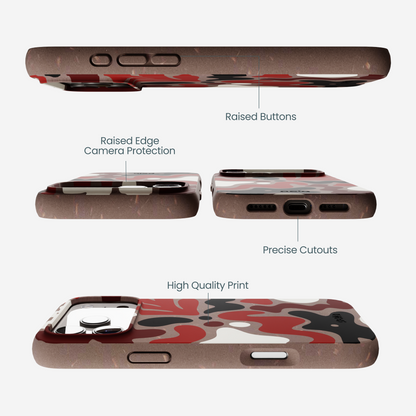 Chocolate Brown Earthy Curves iPhone 17 Pro Max Case