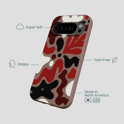 Chocolate Brown Earthy Curves Google Pixel 10/10 Pro Case
