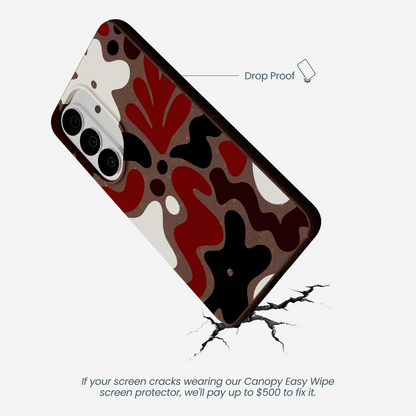 Chocolate Brown Earthy Curves Samsung Galaxy S26 Case
