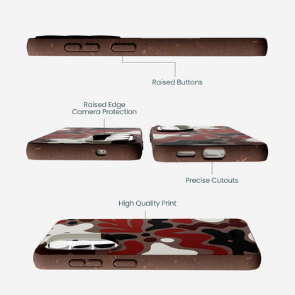 Chocolate Brown Earthy Curves Samsung Galaxy S26 Case
