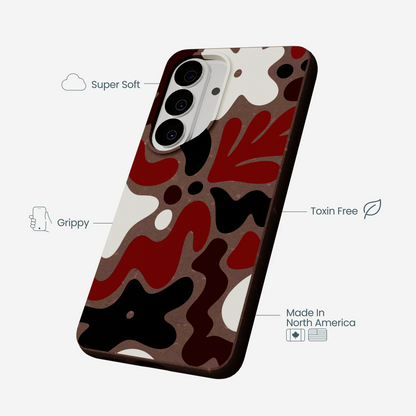 Chocolate Brown Earthy Curves Samsung Galaxy S26 Case