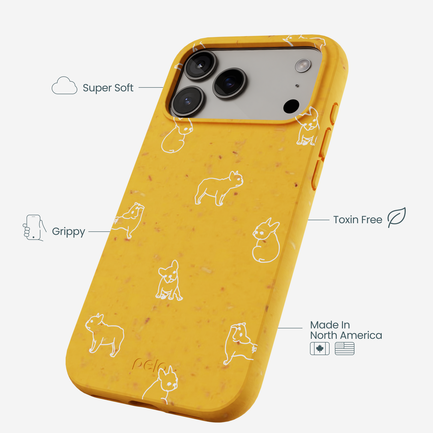 Honey Easy Breezy Frenchie iPhone 17 Pro Max Case