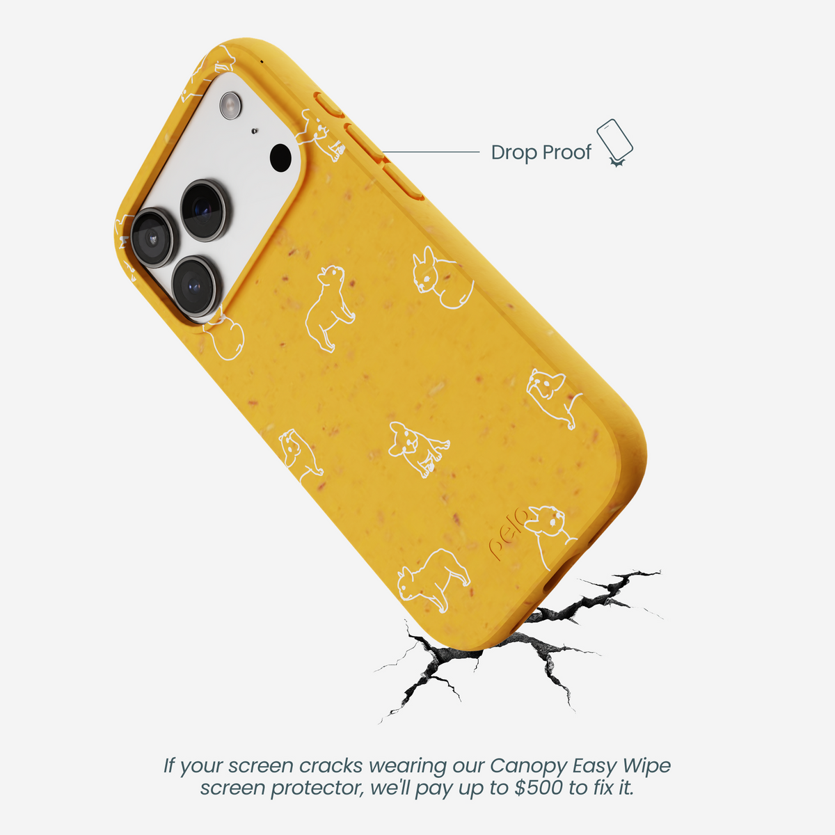 Honey Easy Breezy Frenchie iPhone 17 Pro Case