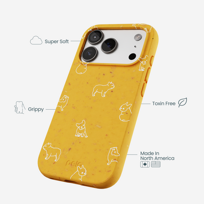 Honey Easy Breezy Frenchie iPhone 17 Pro Case