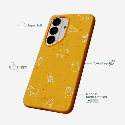Honey Easy Breezy Frenchie Samsung Galaxy S26 Case