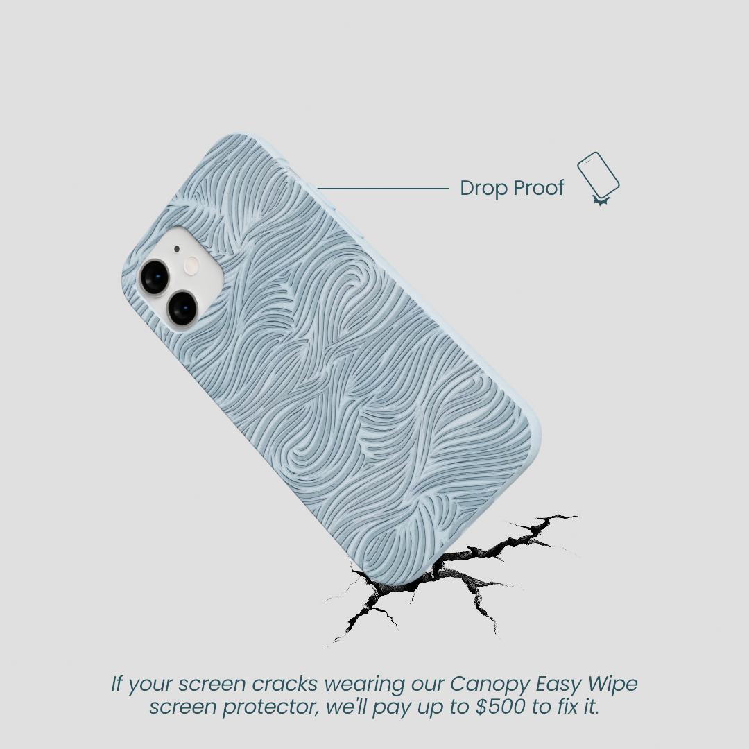 Powder Blue Ebb and Flow iPhone 12 Mini Case