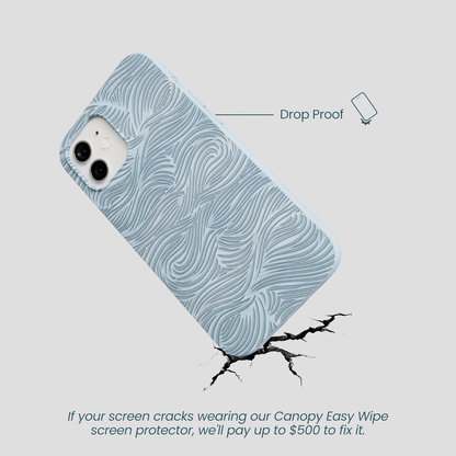 Powder Blue Ebb and Flow iPhone 12/ iPhone 12 Pro Case