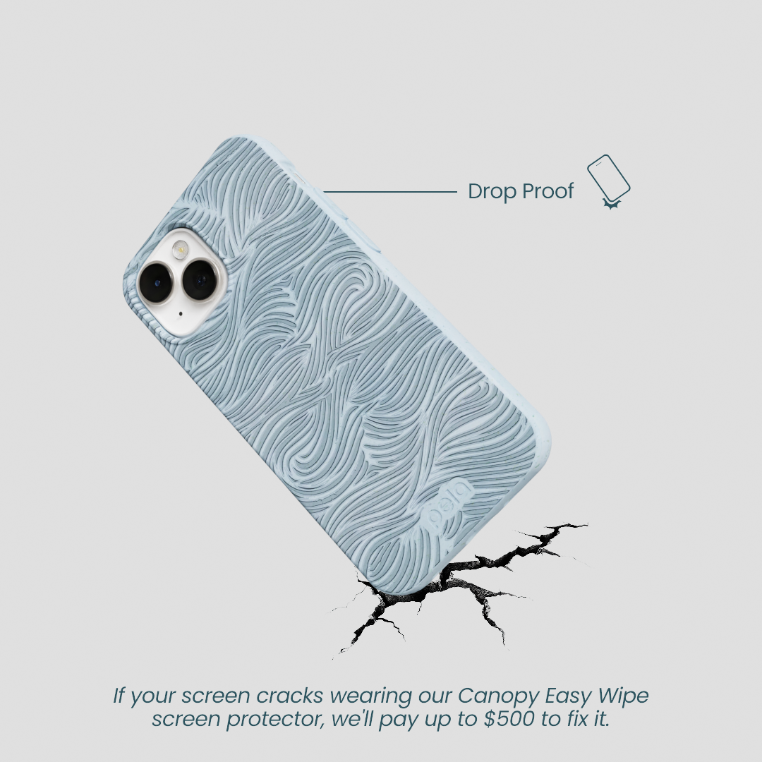 Powder Blue Ebb and Flow iPhone 13 Mini Case