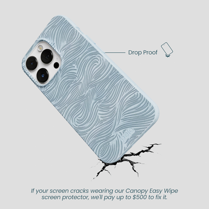Powder Blue Ebb and Flow iPhone 13 Pro Max Case