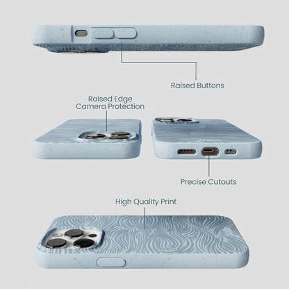 Powder Blue Ebb and Flow iPhone 13 Pro Max Case
