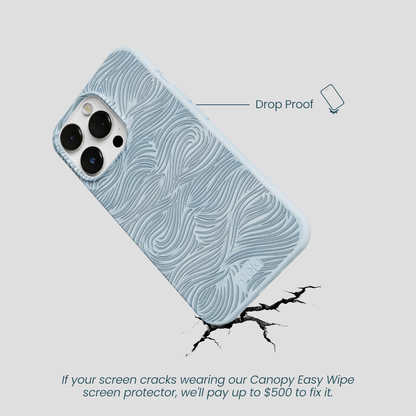 Powder Blue Ebb and Flow iPhone 13 Pro Case