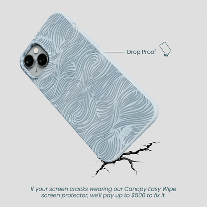 Powder Blue Ebb and Flow iPhone 14 Plus Case