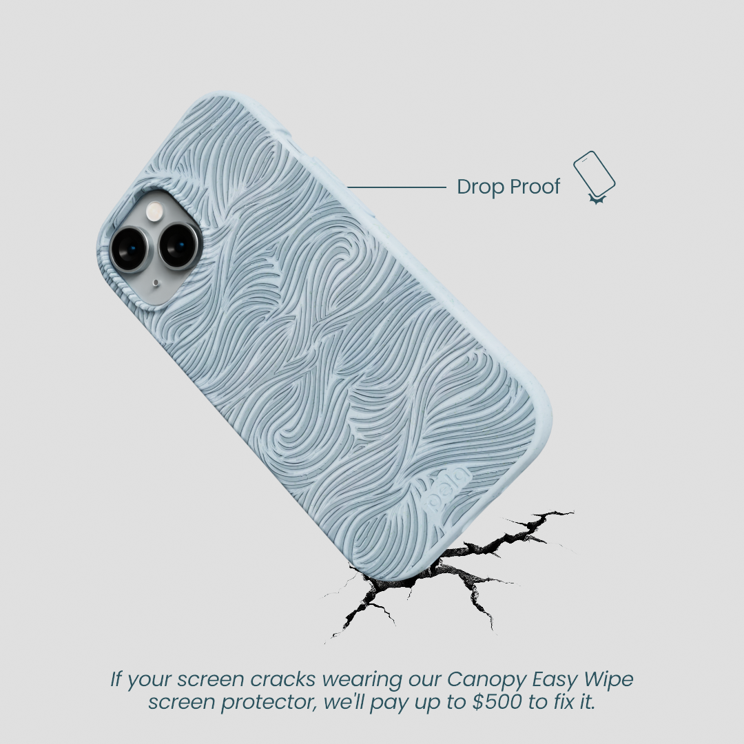 Powder Blue Ebb and Flow iPhone 15 Case