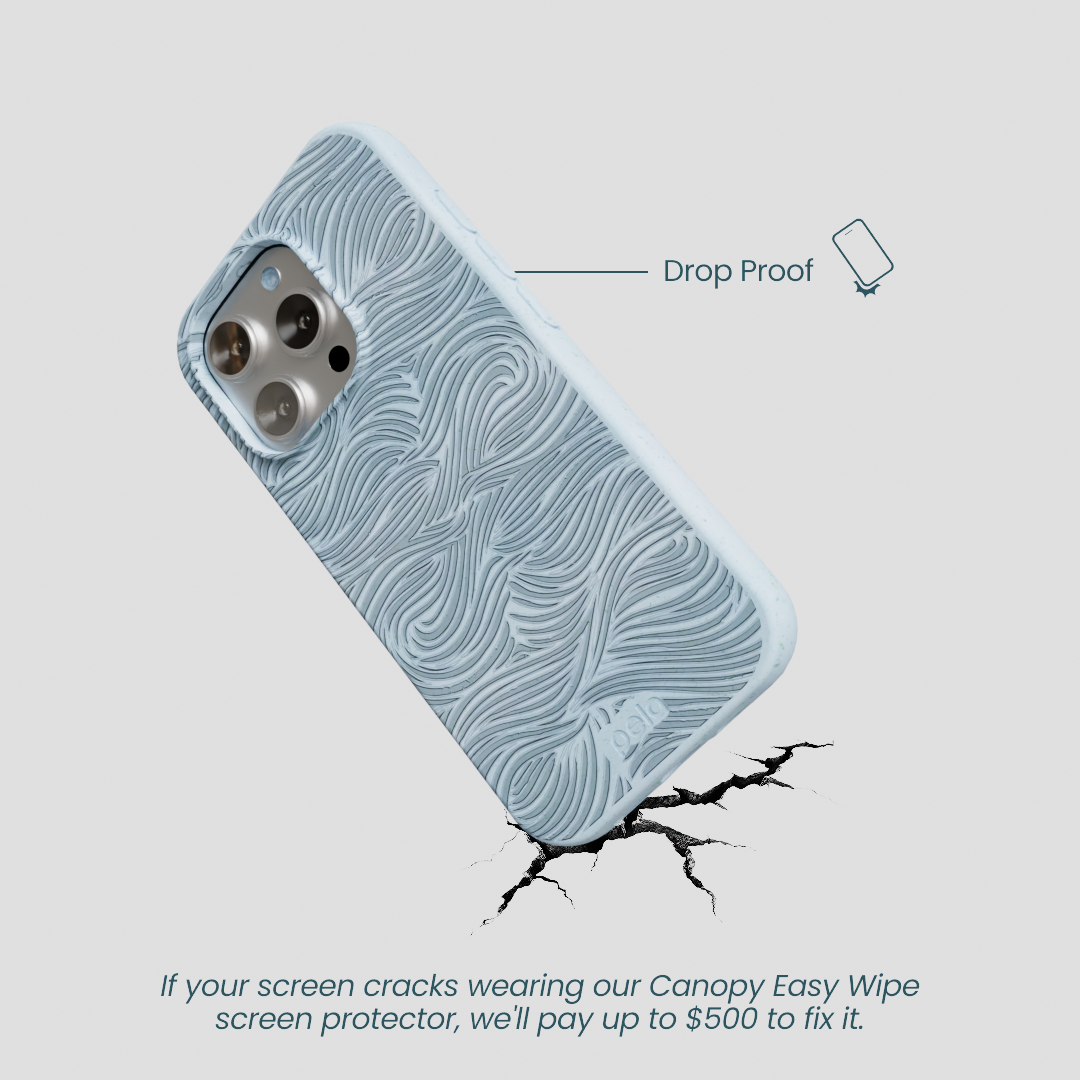Powder Blue Ebb and Flow iPhone 16 Pro Case
