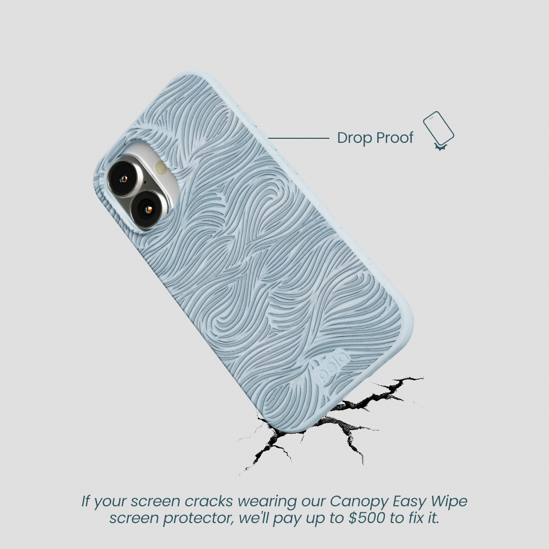 Powder Blue Ebb and Flow iPhone 16 Case