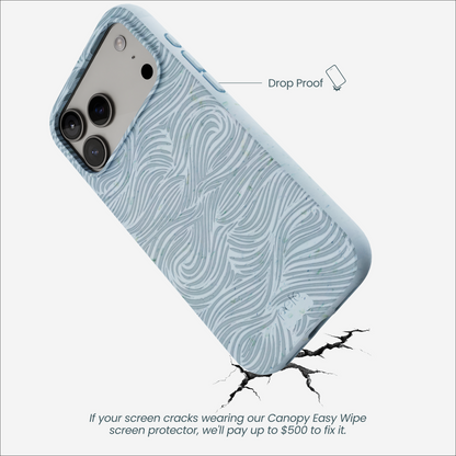 Powder Blue Ebb and Flow iPhone 17 Pro Max Case