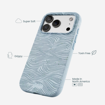 Powder Blue Ebb and Flow iPhone 17 Pro Case