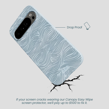 Powder Blue Ebb and Flow Google Pixel 10 Pro XL Case