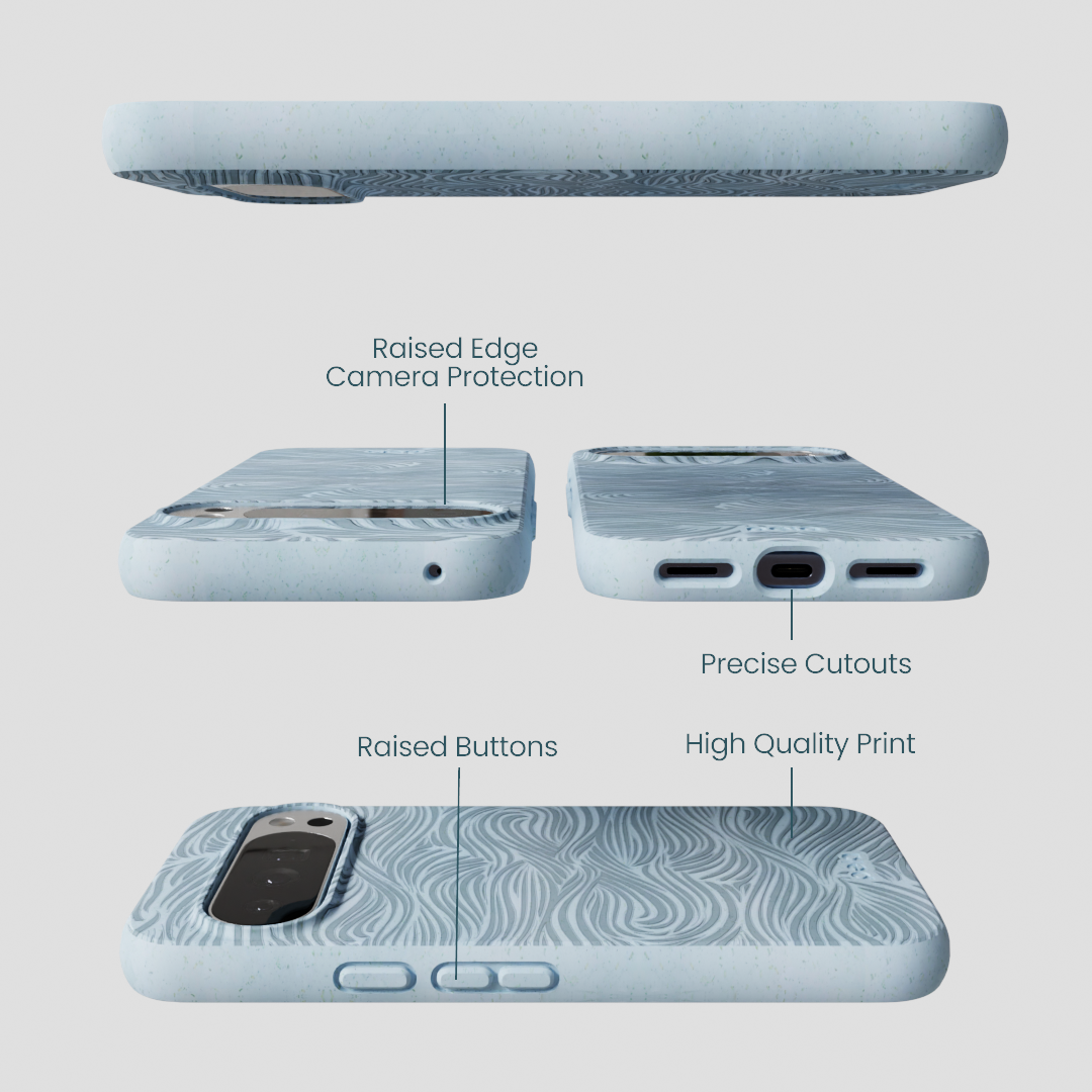 Powder Blue Ebb and Flow Google Pixel 10 Pro XL Case