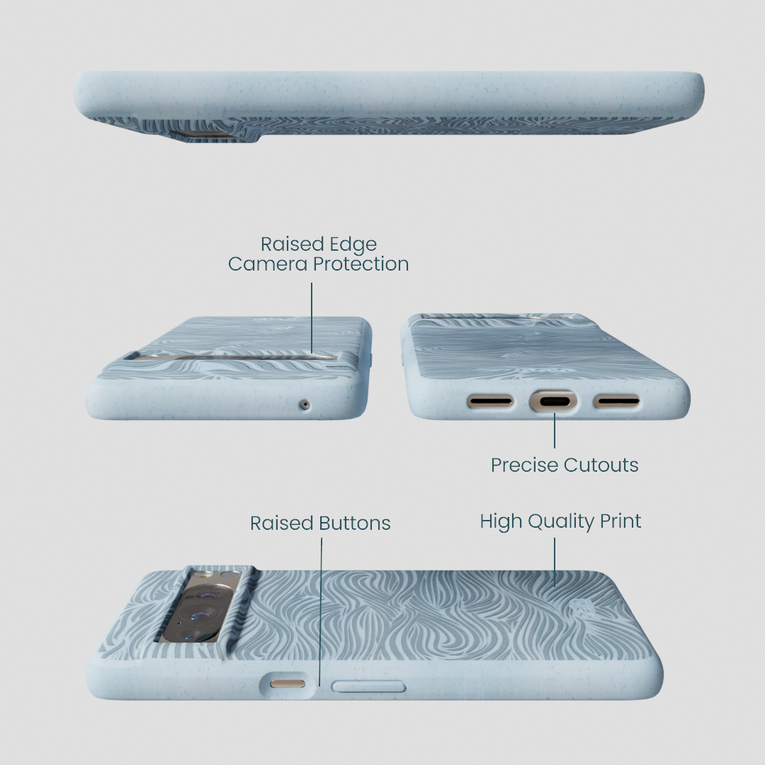 Powder Blue Ebb and Flow Google Pixel 8 Pro Case