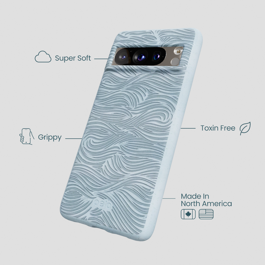 Powder Blue Ebb and Flow Google Pixel 8 Pro Case