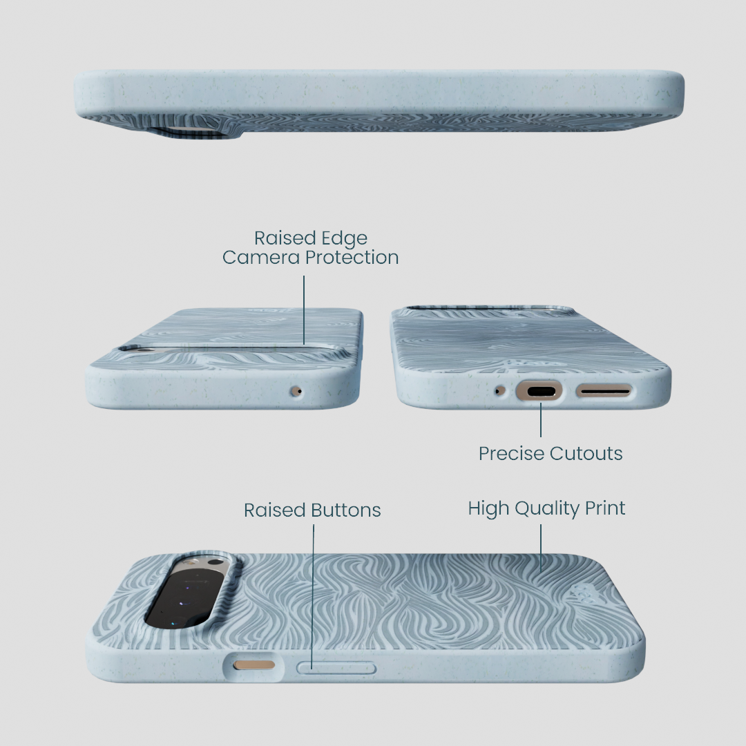 Powder Blue Ebb and Flow Google Pixel 9 Pro XL Case