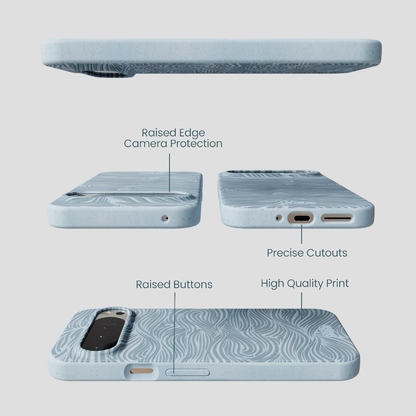 Powder Blue Ebb and Flow Google Pixel 9 Pro XL Case