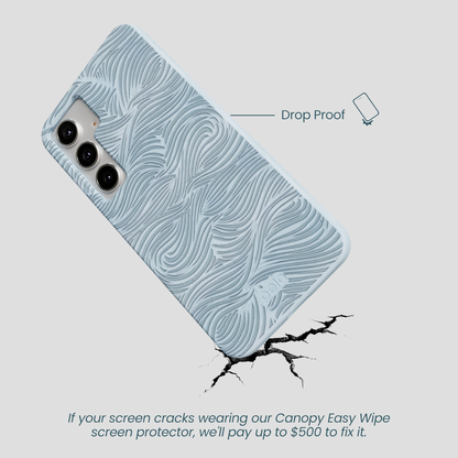 Powder Blue Ebb and Flow Samsung Galaxy S25+(Plus) Case