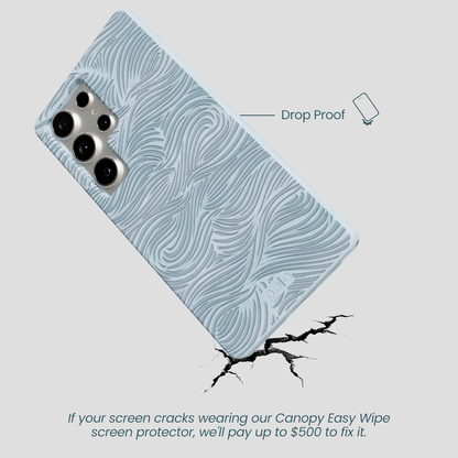 Powder Blue Ebb and Flow Samsung Galaxy S25 Ultra Case