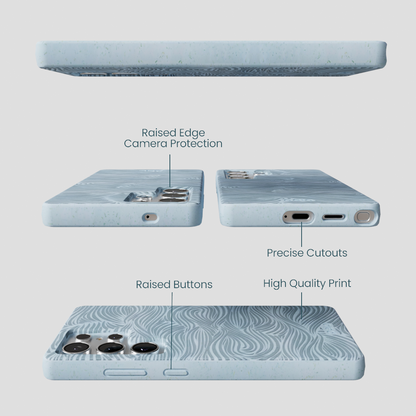 Powder Blue Ebb and Flow Samsung Galaxy S25 Ultra Case