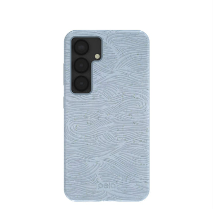 Powder Blue Ebb and Flow Samsung Galaxy S25 Case