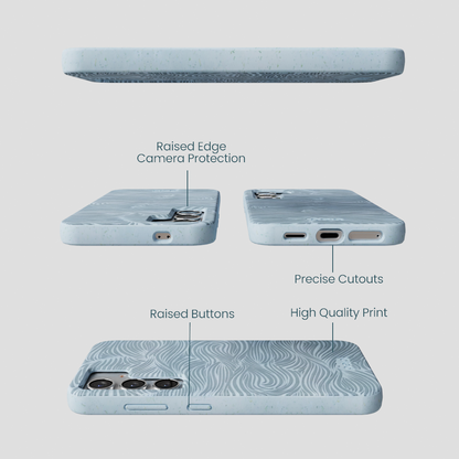 Powder Blue Ebb and Flow Samsung Galaxy S25 Case