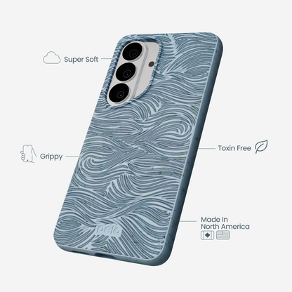 Powder Blue Ebb and Flow Samsung Galaxy S26 Case