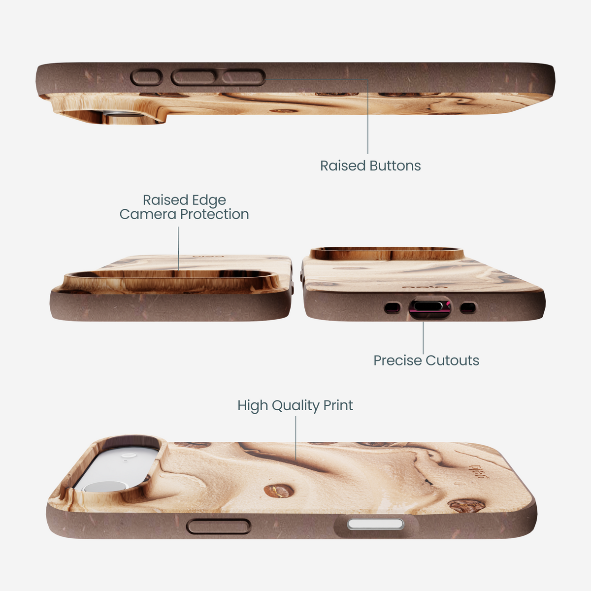 Chocolate Brown Espresso Swirl iPhone Air Case