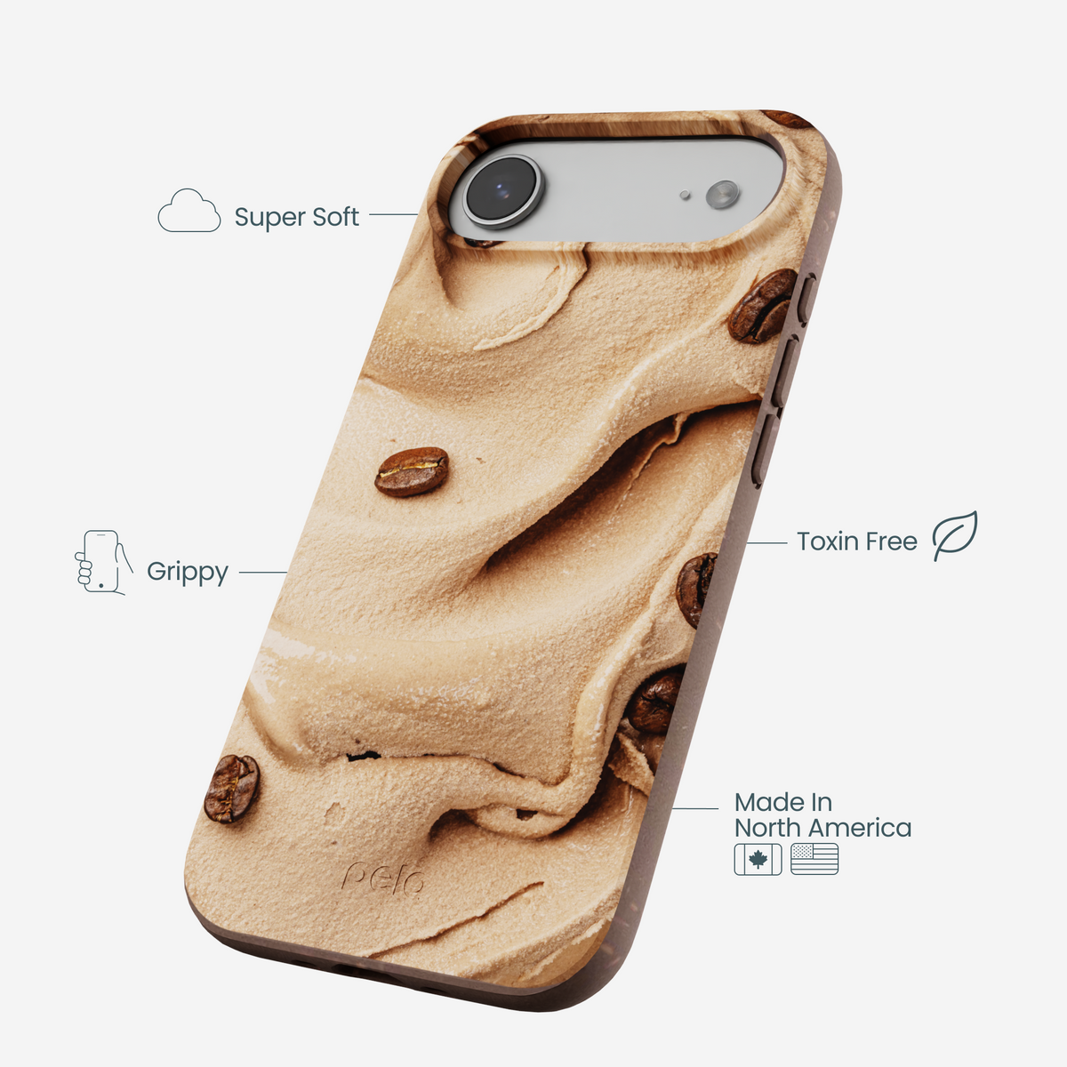Chocolate Brown Espresso Swirl iPhone Air Case